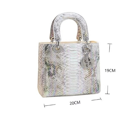 P9Princess Diana Sac pour femme 2024 Nouveau motif serpent dégradé coloré Sac à main haut de gamme de grande marque Sac à bandoulière Petit sac Sac de soirée_voghion.com