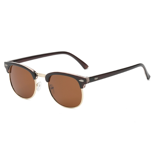 NIEUWE Mode Vintage Gepolariseerde Zonnebril Mannen Vrouwen Zonnebril Randloze Klassieke Luipaard Zonnebril UV400 _voghion.com