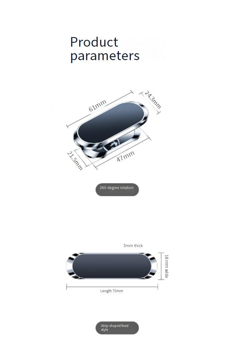 Universelle Autotelefonhalterung mit starkem Magnetfuß, 360°-Drehung und einstellbarem Winkel für alle Smartphones_voghion.com