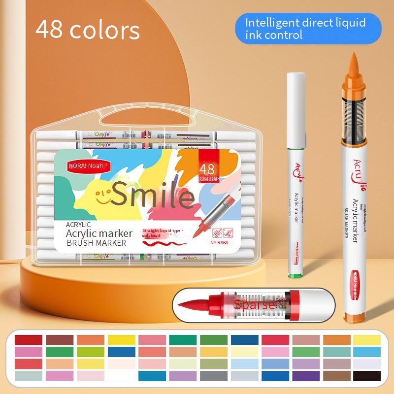 Professional Acrylic Marker Pens Set - Soft Tip Fine Line Art Markers For Drawing, Sketching & Illustration_voghion.com