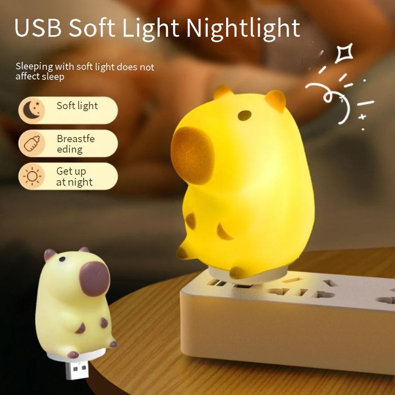 Veilleuse Panda à commande vocale – Lampe de chevet LED intelligente avec motifs d'animaux adorables, commande tactile et luminosité réglable_voghion.com