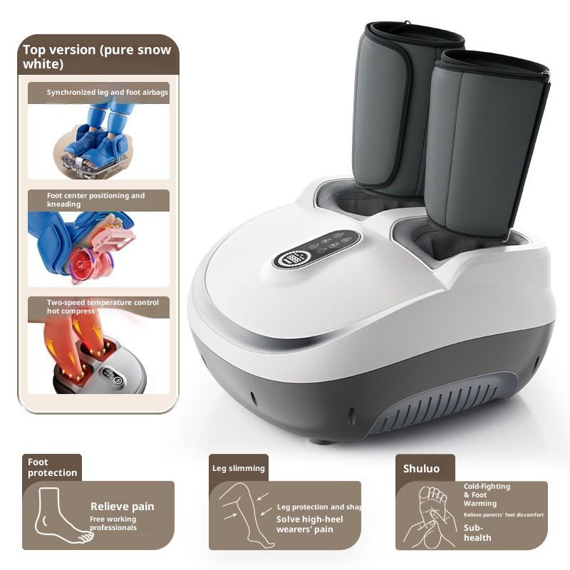 Professional Air Compression Leg & Foot Massager With Heating, Vibration, And Remote Control - Full Leg & Foot Relaxation_voghion.com