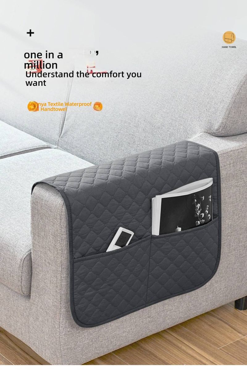 Modernes, minimalistisches Sofabezug-Set aus Polyester für Armlehnen und Kopfstützen – wasserabweisend, wendbar, universell passend für Einsitzer-Sofas_voghion.com