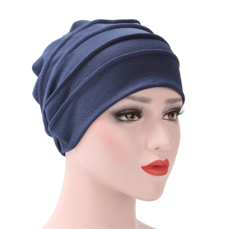 Women's Hats and winter hat wholesale pure cotton hat dual-use solid color double-layer heat-proof and windproof turban hat manufacturer direct sale_voghion.com