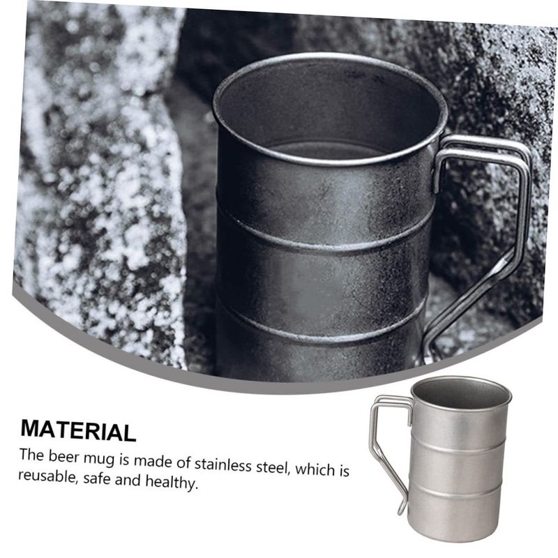 Nuova tazza in acciaio inossidabile 304, tazza in bambù, tazza da birra creativa, tazza retrò, tazza da campeggio all'aperto, tazza da caffè_voghion.com