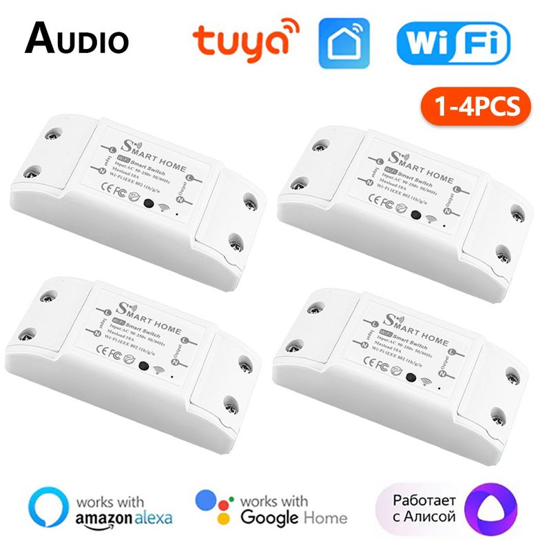 Tuya WiFi Switch Mini Universal Breaker Smart Life Wireless Remote Control Works With Alexa Google Home Yandex Alice_voghion.com