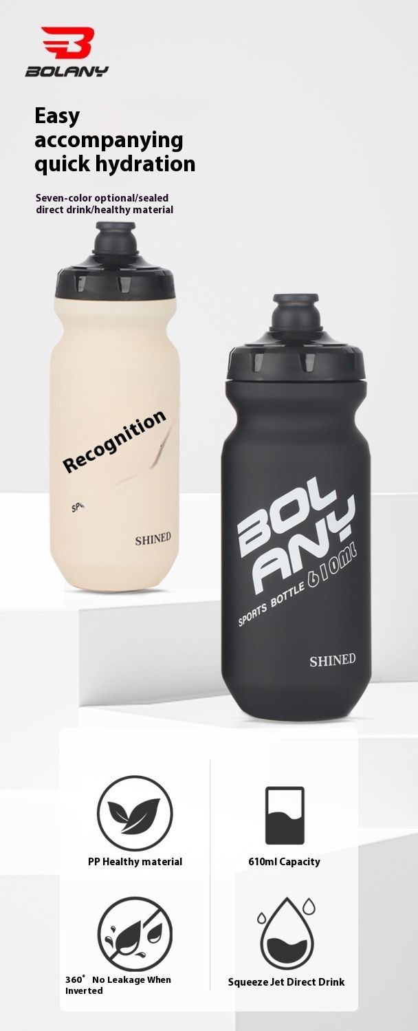 Bouteille d'eau portable Bolunni PP5 de qualité alimentaire, 610 ml, pour sports de plein air et cyclisme_voghion.com