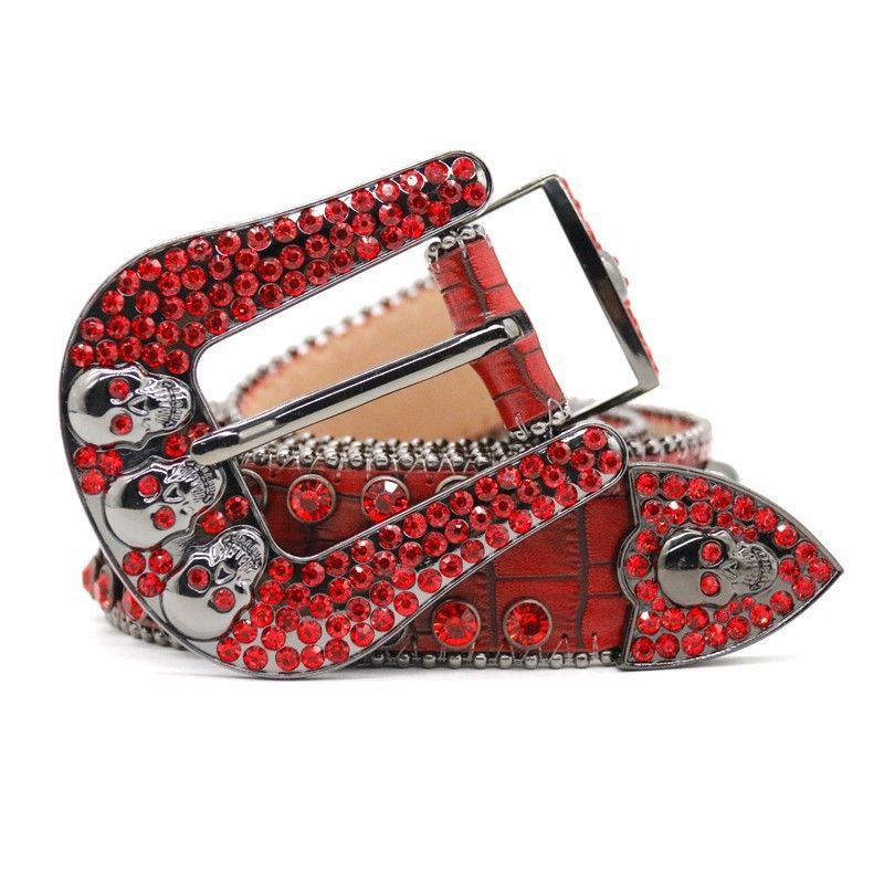 Water Diamond Designer Hip Hop Punk Fashion Trendy Women's Belt_voghion.com
