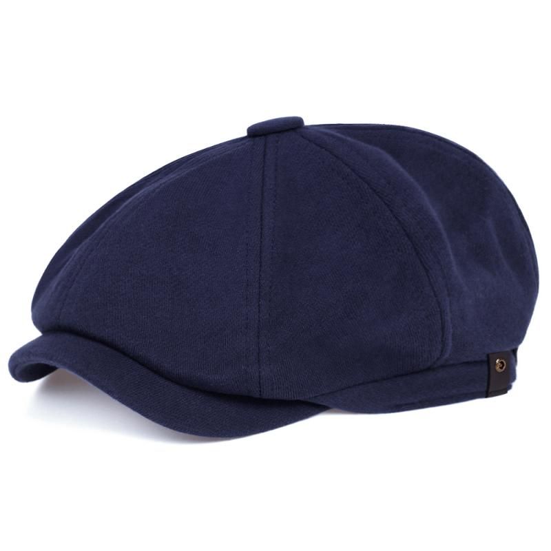 Vendita calda Moda selvaggio Newsboy Uomo Donna basco Cappello Driver Berretto piatto cappelli hip hop Colore unito Retro casual berretti gorras_voghion.com