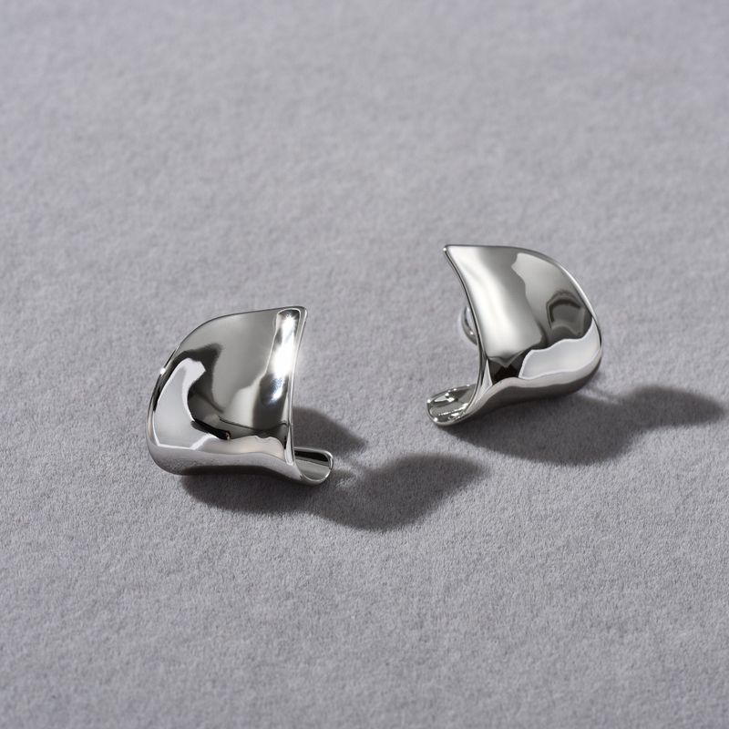 Orecchini pendenti geometrici a specchio da donna in oro e argento, orecchini pendenti moderni e minimalisti da indossare tutti i giorni, orecchini con personalità in stile freddo_voghion.com