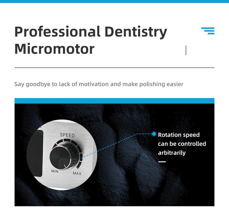 Micromotore per lucidatura dentale da laboratorio senza spazzole da 70000 giri/min._voghion.com