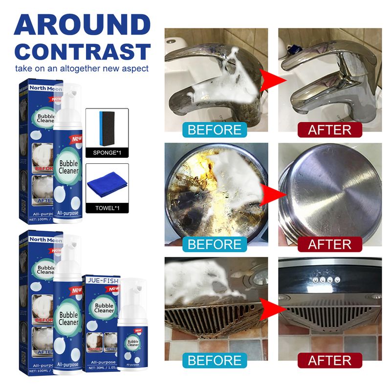 Jue-Fish Oil Skumrengöring Multifunktionell tungoljeskumrengöring för spisfläkt_voghion.com