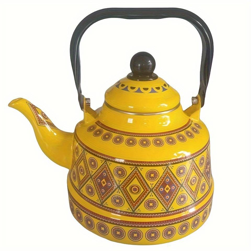 Enamel 1.1L teapot Enamel pot Enamel pot kettle suitable for induction cooker and open fire_voghion.com