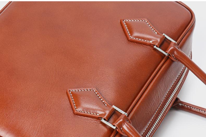 Borsa da dottore in pelle da donna, nuovo strato superiore in pelle bovina, borsa da bowling Swift in pelle, piccola borsa quadrata, borsa a mano, borsa con piume_voghion.com