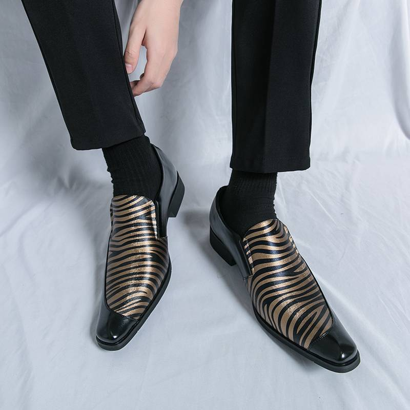 Scarpe da uomo in pelle taglie forti 46 Codice 2025 Scarpe casual formali per parrucchieri Suola in poliammide Superficie in gomma_voghion.com