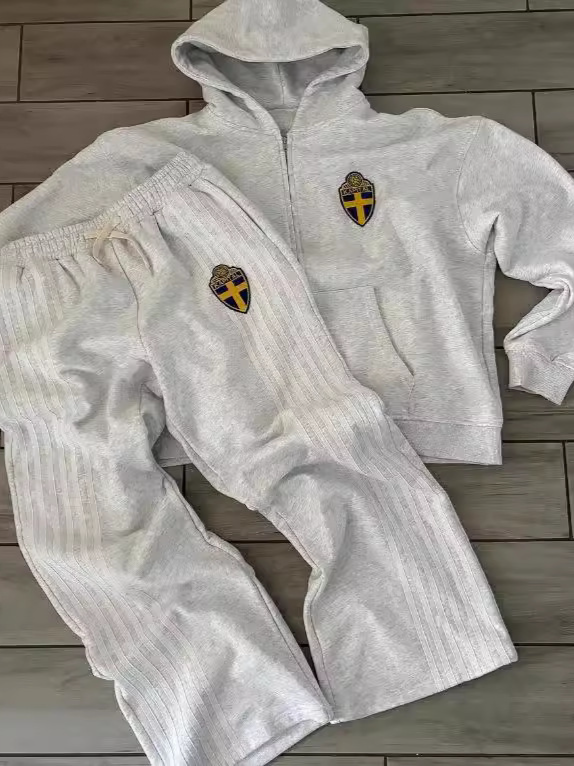 Men's Zip-Up Hoodie Sweater & Jogger Pants Set - Soft Fleece Lined Casual Outfit For Fall Winter Comfort_voghion.com