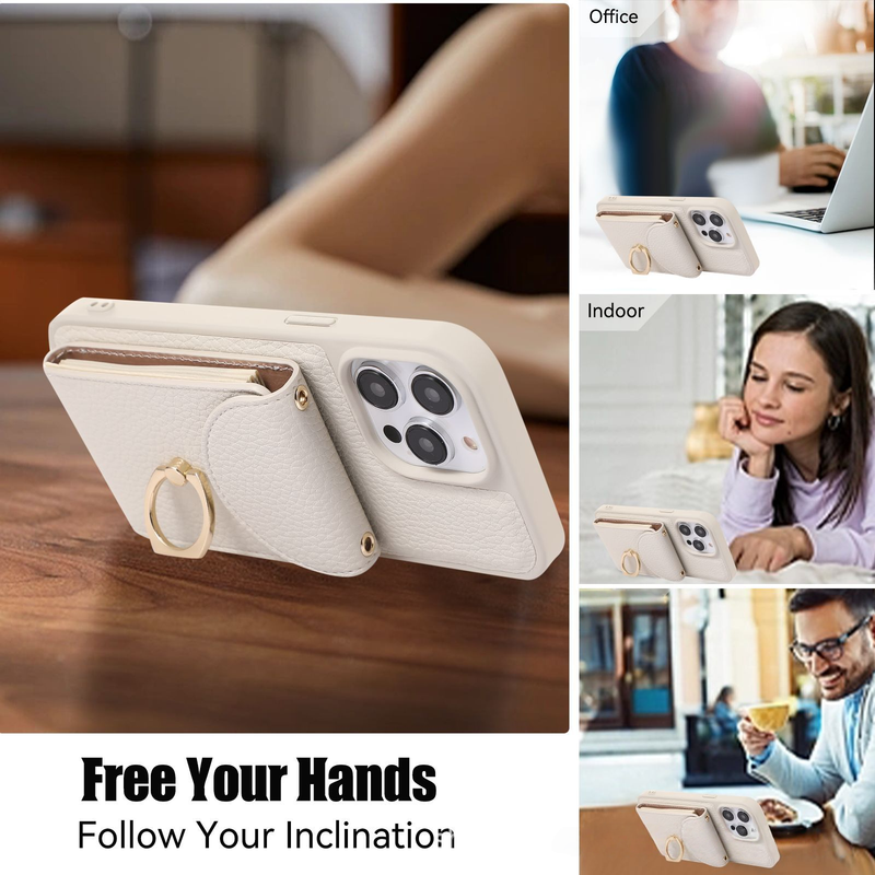 Funda de cuero para teléfono móvil Apple 17 Pro Max con ranura para tarjetas y funda protectora tipo bandolera de 16 pulgadas._voghion.com