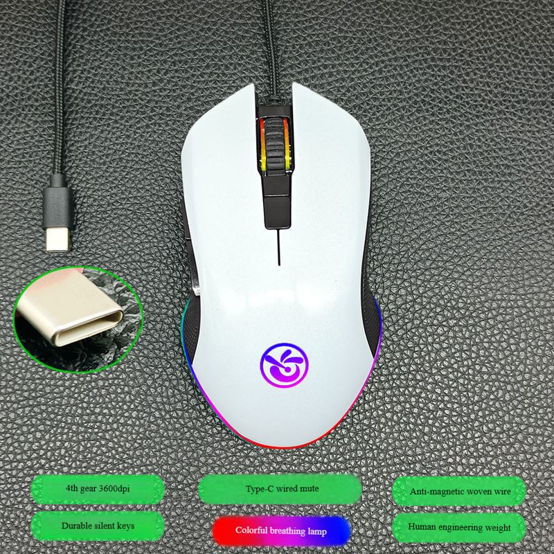 M6 Wireless Bluetooth 5.2 Tri-Mode Silent Mouse With Type-C Charging, 2400DPI, 6 Buttons, 4-Way Scroll, Ergonomic Design For Office & Gaming_voghion.com