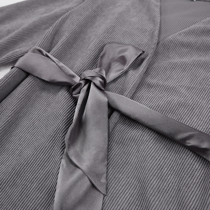 Damenbekleidung, modische Neckholder-Hose, Schnürrobe, dreiteiliger Pit-Samt-Thermo-Pyjama_voghion.com