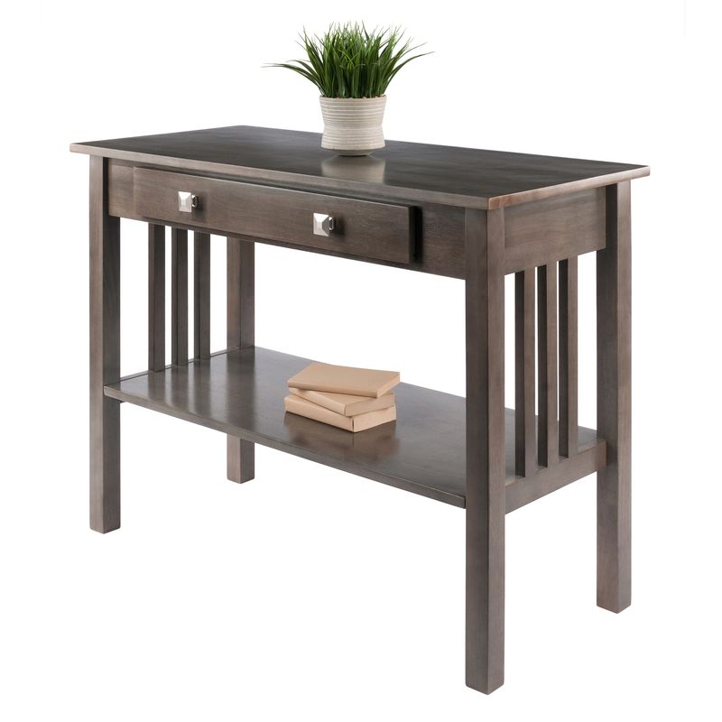 Stafford Console Hall Table; Oyster Gray_voghion.com