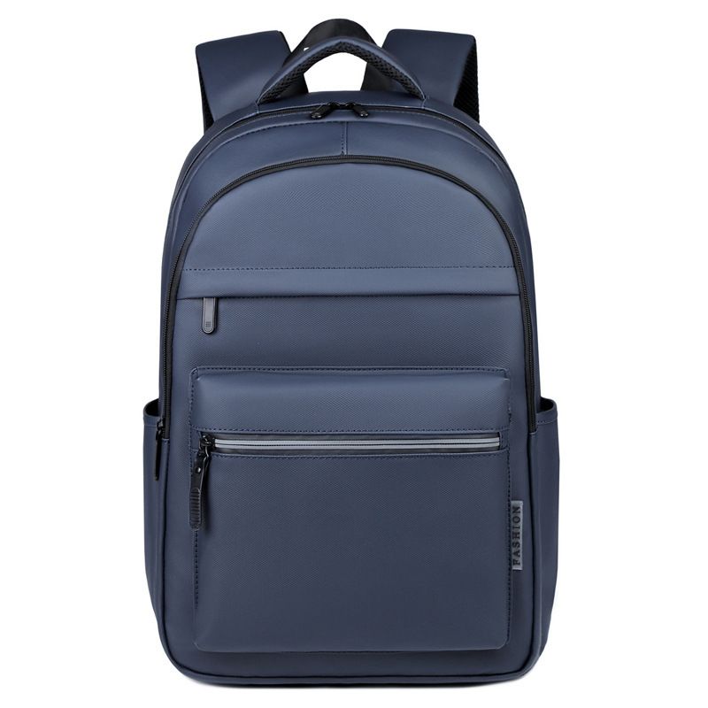 Mochila clásica negra de tela Oxford, estilo universitario, impermeable, ligera, multicapa, de gran capacidad, moderna, para mujer._voghion.com