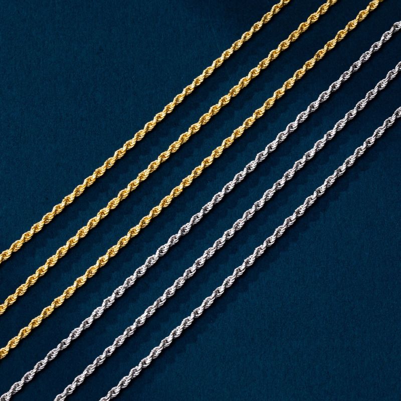 S925 Sterling Silver Rope Chain Bracelet With Cubic Zirconia - Minimalist Square Link Design For Women, Elegant & Versatile Jewelry Gift_voghion.com