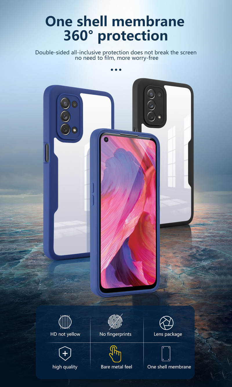 360 Full Body Double Clear Case For Samsung S22 Ultra S21 FE S22 Plus Shockproof Cover Galaxy A52S A53 A73 M52 A13 A33 5_voghion.com