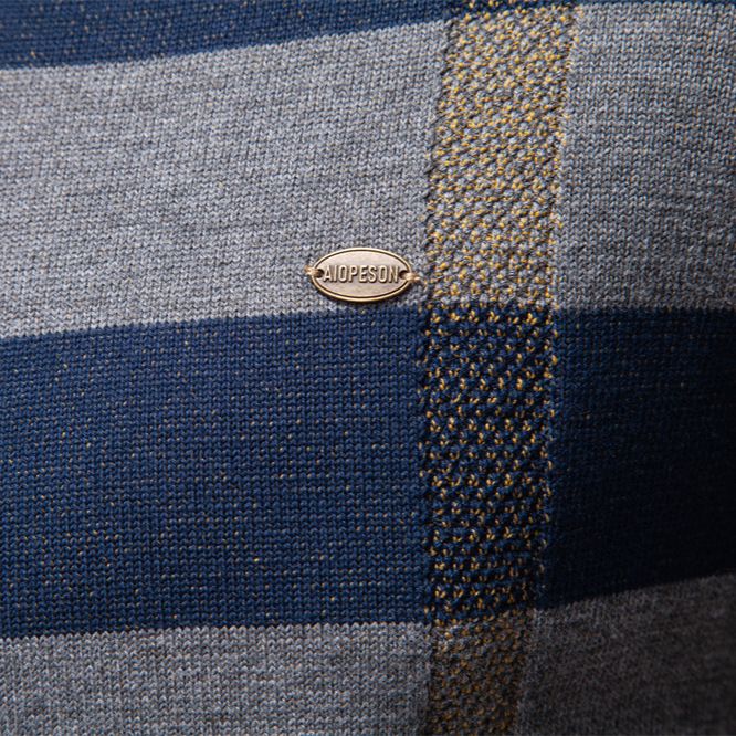 Maglione girocollo da uomo, tendenza alla moda, a quadri, casual da lavoro da uomo_voghion.com