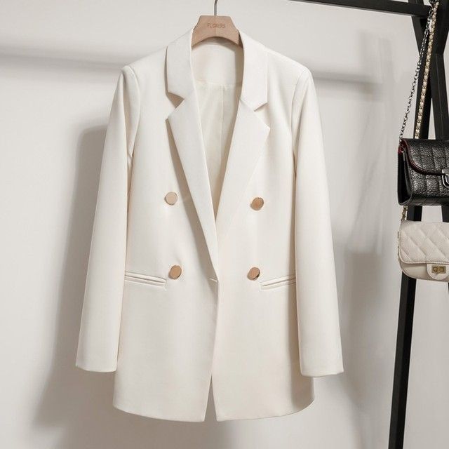 Oversized Blazer For Women – Bright-Button British Style Jacket (Petite-Friendly & Age-Defying)_voghion.com