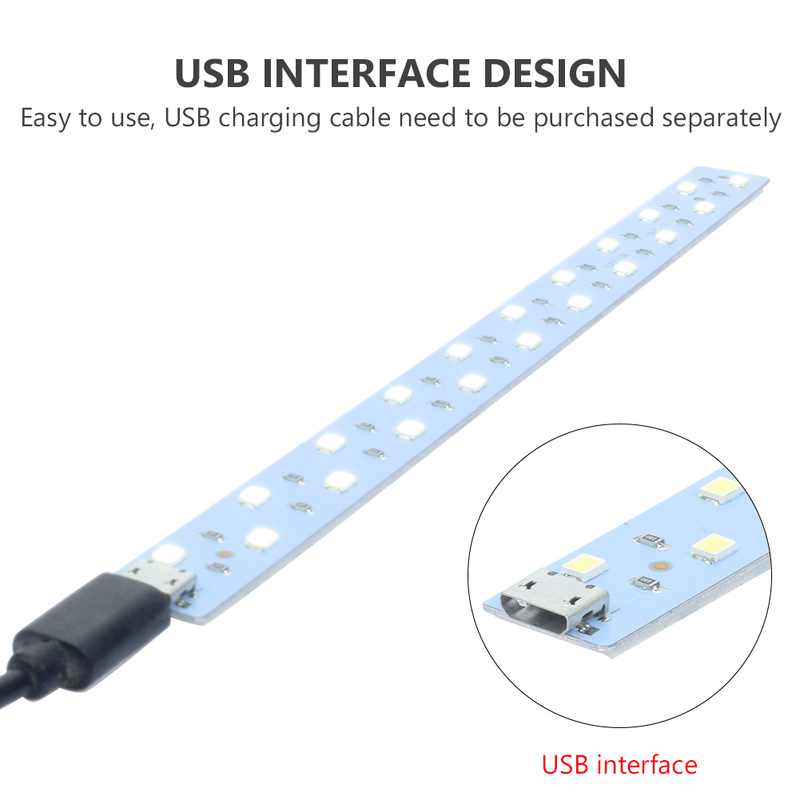 5pcs 20Cm Led Strip Bar Light 6500k Cool White Replacement Usb Led Light Portable For Mini Photo Studio Box Photo Accessories_voghion.com