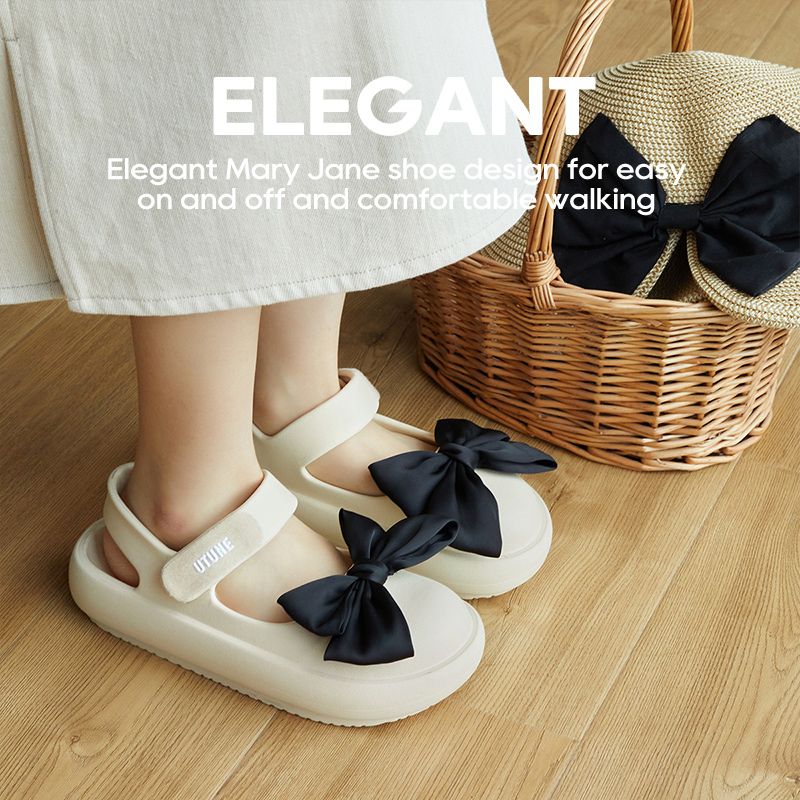 Sandali estivi da donna Mary Jane con gancio e passante, stile 2025, fai da te, con plateau, suola spessa, morbidi, scarpe da spiaggia per ragazze_voghion.com
