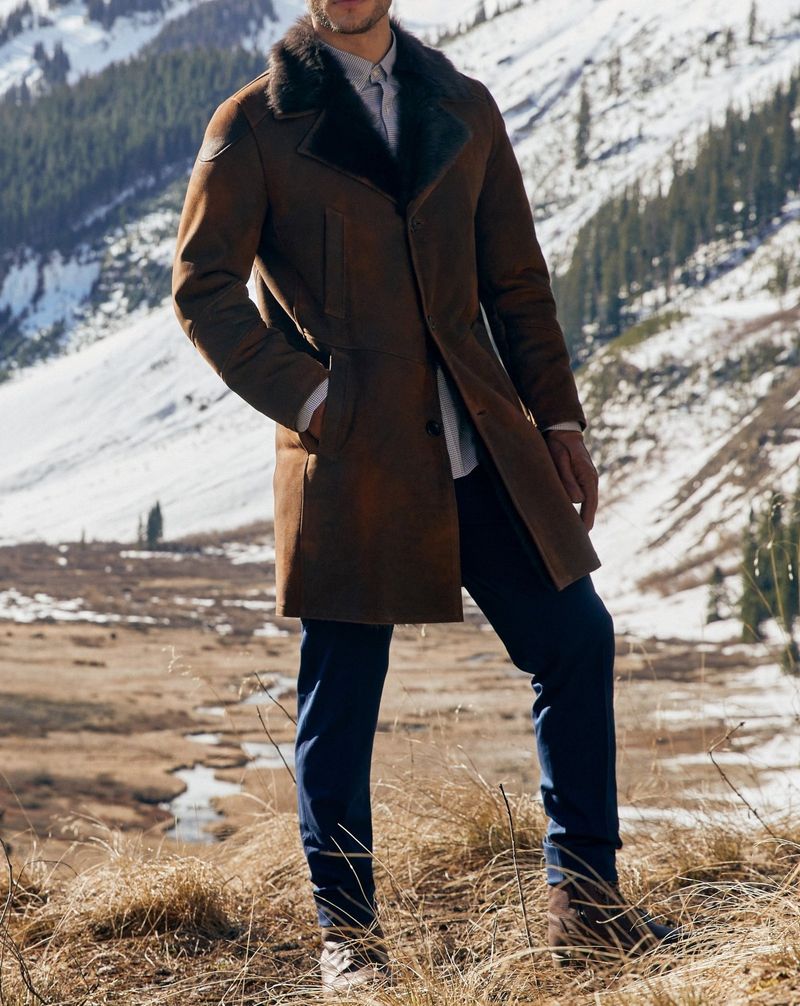 Pulse Pulse Italian Men Tuscan Long Wool Fur Winter Coat_voghion.com