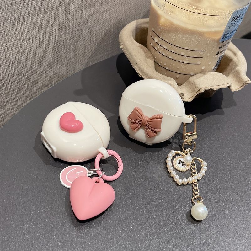 Hjärtmönster Hörlursfodral med armband för HUAWEI FreeBuds 5i SE2 Lenovo HT38 LP40 AirPods Skyddsfodral Hörlurstillbehör Skyddslåda_voghion.com