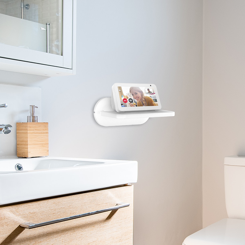 PlusAcc Wall Mount Shelf Holder for Echo Show 8 1st 2nd Gen / 5 Smart Camera Home Nest Hub Stand Accessories_voghion.com