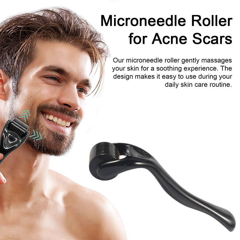 BeautyLife Derma Beard Roller Microneedle Îmbunătățește frumusețea Absorbția Redă strălucirea pielii Masaj Microneedle Roller_voghion.com