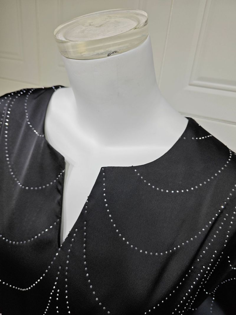Women's Clothing Modest Spring And Summer New Women's Fashion Loose Hot Diamond Robe Dress_voghion.com