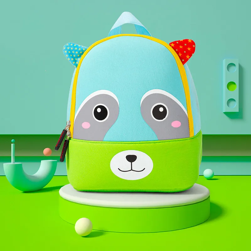 Backpacks 3D Cartoon Animal Children Cute Bear Monkey Cow Kids Bags School Bag Kindergarten Boys Girls Schoolbags Mini_voghion.com