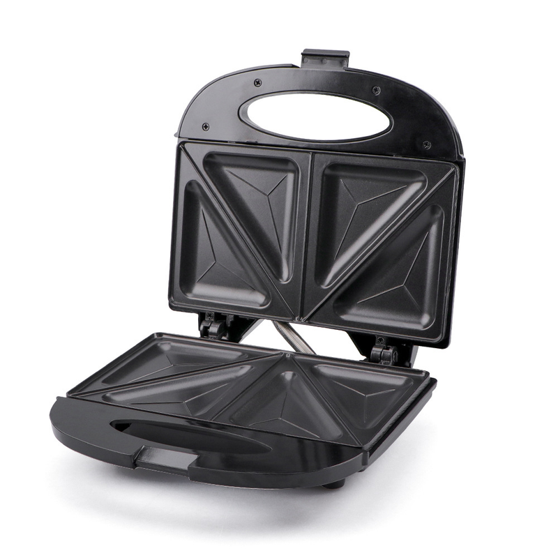 Máquina de sanduíche de aquecimento dupla face doméstica de estilo europeu, máquina multifuncional para torrar pão e waffles_voghion.com