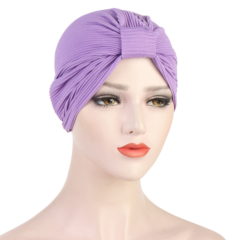 finale disordinato Turbante indiano Cappello turbante semplice in tinta unita musulmano in stock_voghion.com