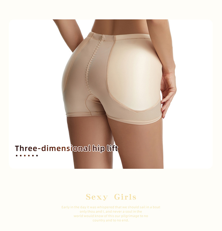 kvinnors byxor för kroppsformning och bukkontroll, fixerade svampkuddar för falska rumpa, förstärkning av skinkor och grenar, skönhetsunderkläder för botten och grenen_voghion.com