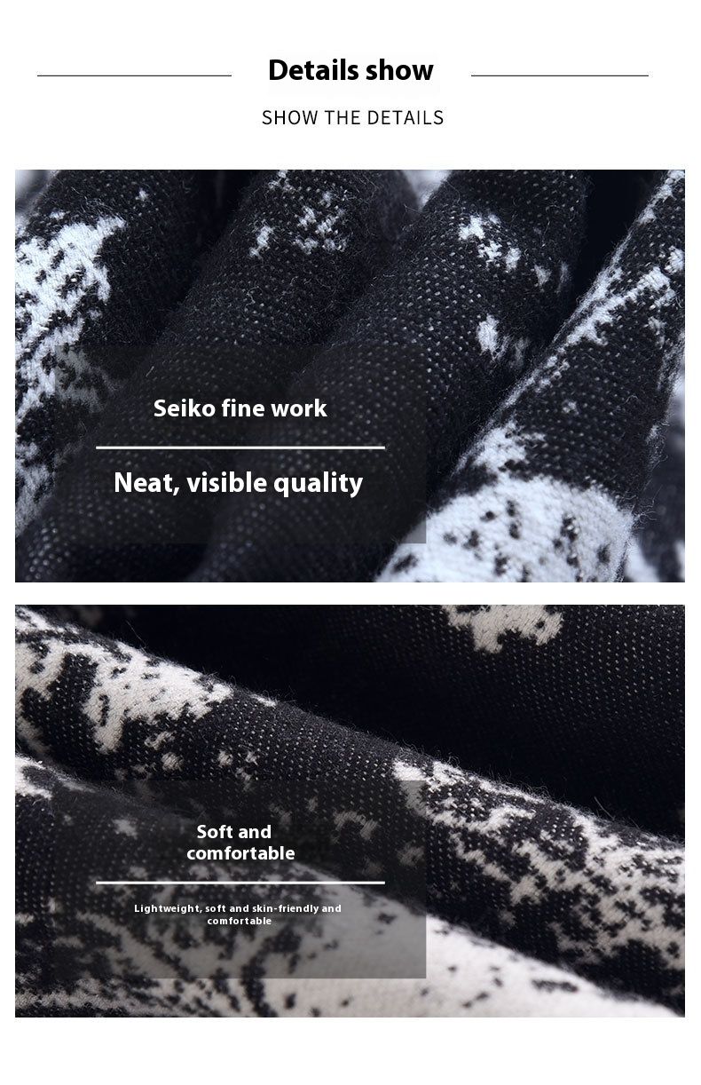 Autumn And Winter Artistic Style Cashmere Flower Scarf Korean Edition Women's Fashion Style Atmosphere Medium Long Warm Scarf_voghion.com