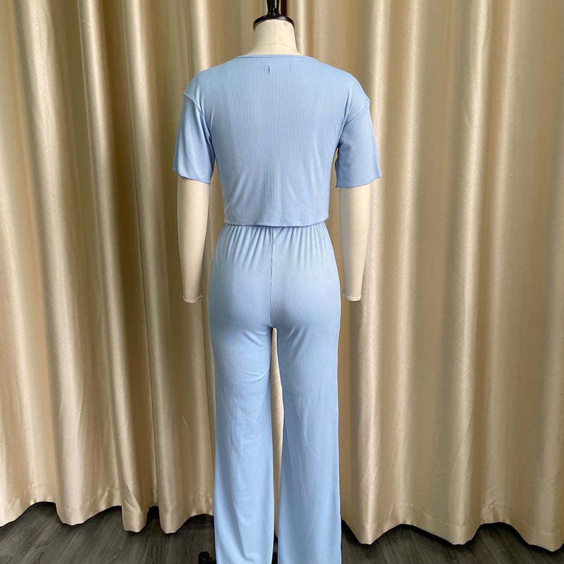 Women's short-sleeved pit strip solid color casual fashion large size_voghion.com