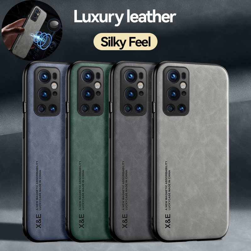 Custodia antiurto in pelle retrò di lusso per OnePlus 9 Pro 8 8T 7 7T Pro Nord One Plus 9 8 7 8T 7T con cornice in silicone morbido per telefono_voghion.com