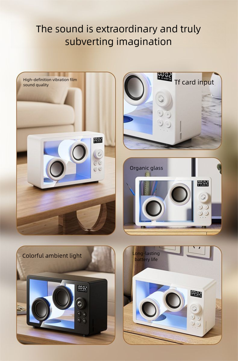 Enceinte Bluetooth haut volume caisson de basses domestique audiophile HIFI universel_voghion.com