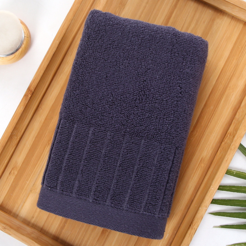 【Asciugamano in puro cotone】 Asciugamano grande jacquard ricamato per il lavaggio del viso che assorbe l'acqua addensato per uso domestico per adulti_voghion.com