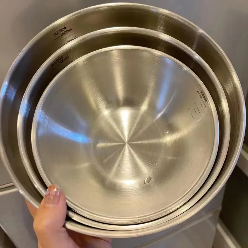 Edelstahlschüssel-Set mit Waage, zum Kochen, Backen, Aufbewahren von Lebensmitteln, Rührschüsseln mit großer Kapazität für die wichtigsten Küchenutensilien zu Hause_voghion.com