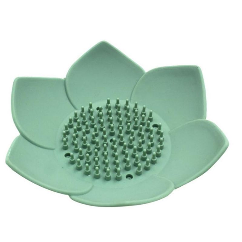 3er-Set Seifenhalter in Lotusform, rutschfeste Seifenschalen, Badezimmeraccessoires_voghion.com