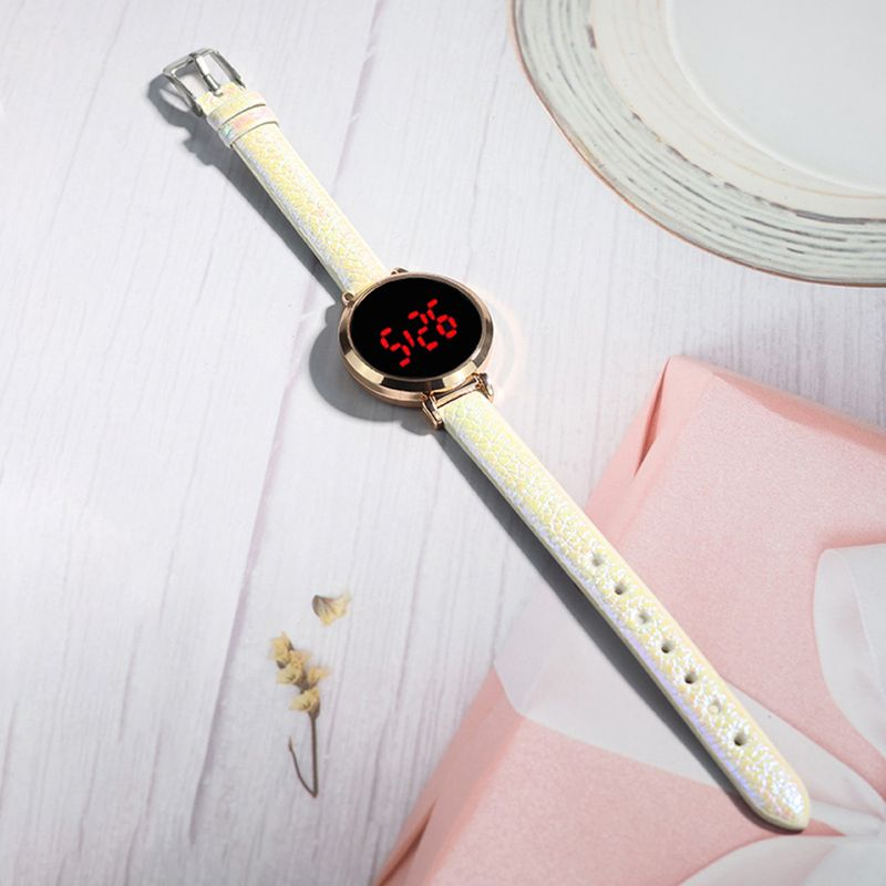 Xinweiqing Multifunctional Life Display Fashionable Women Round LED Digital Watch for Daily Wear_voghion.com