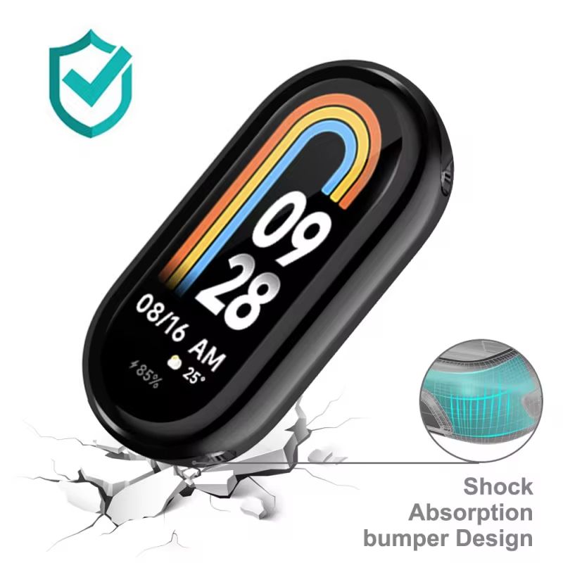 Funda para Mi Band 8, accesorios para Mi Band 8, protector de pantalla integral para reloj inteligente Xiaomi Mi Band 8_voghion.com