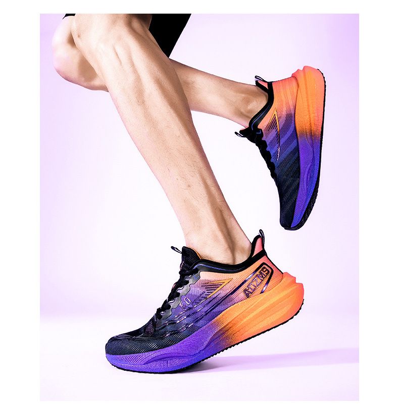 Professional Racing Carbon Plate Ultra-light Shock Absorption Popcorn Rebound Unisex Sports Marathon Running Shoes_voghion.com